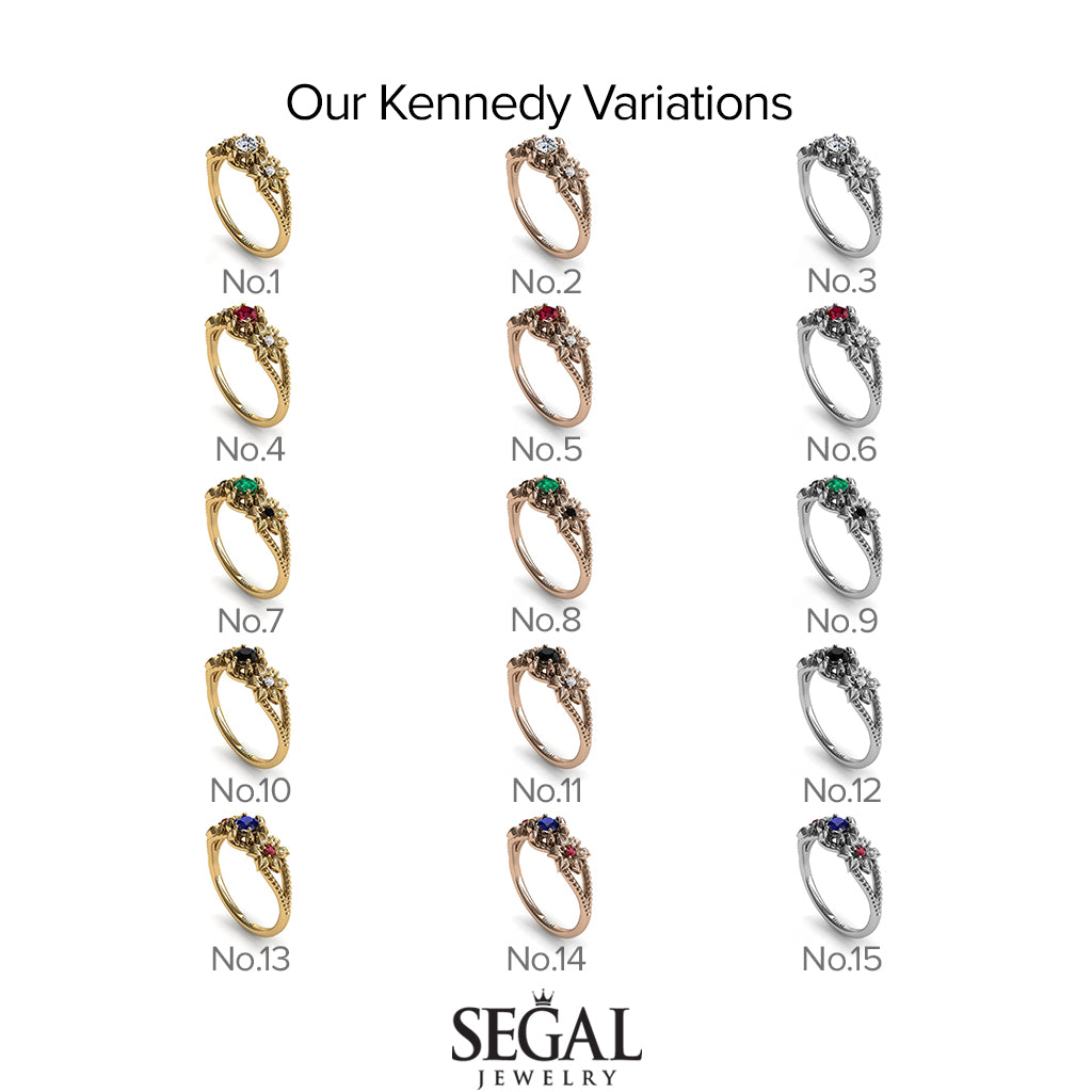 The Flower cocktail ring Diamond Ring- Kennedy no. 3